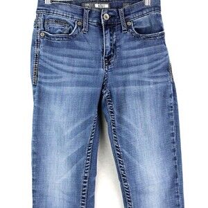 BKE Alec Straight Leg Blue Denim Jeans Women's Size 27R